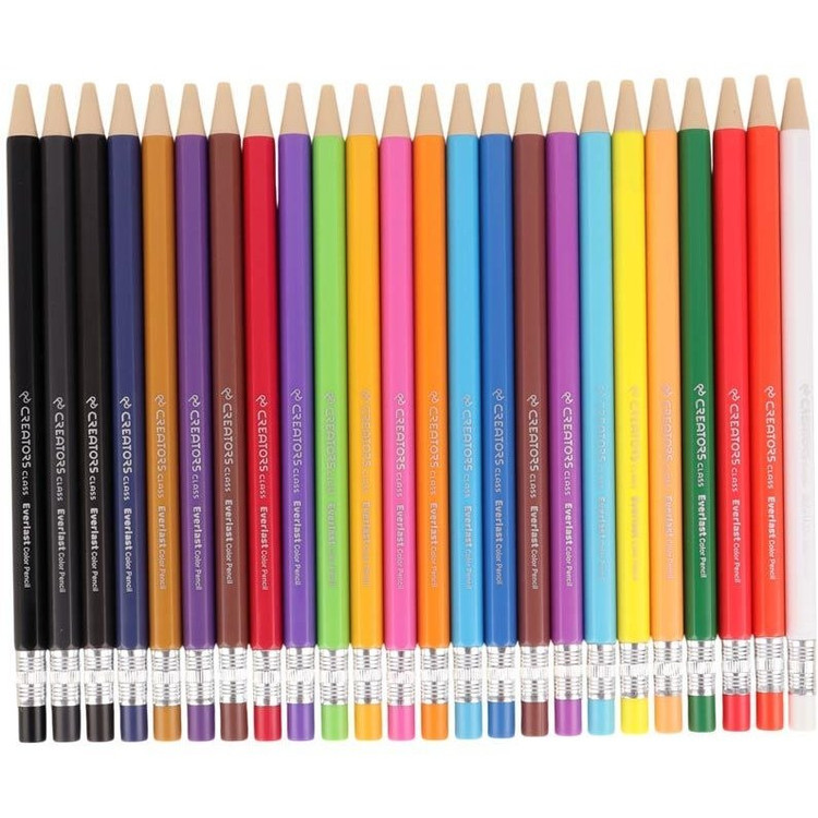 مداد رنگی 24رنگ کریتورز کلاس (سی کلاس)مدل فشاری (اتودی)به همراه تر