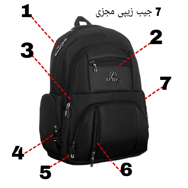 کوله پشتی لکسوس مدلLX